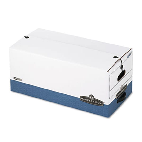 Salurinn Supplies Liberty Max Strength Storage Box Ltr 12 x 24 x 10 White-Blue 4-Carton, 4PK SA182352 - main